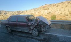 Otomobil bariyerlere çarptı: 1 yaralı