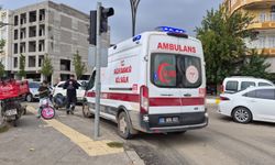 Devrilen motosikletin sürücüsü yaralandı