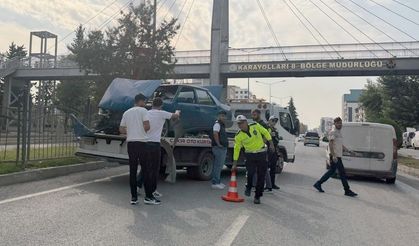 Otomobil refüje çıktı