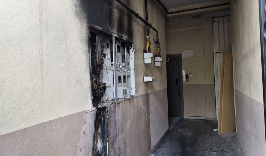 Elektrik panosunda çıkan yangın korkuttu
